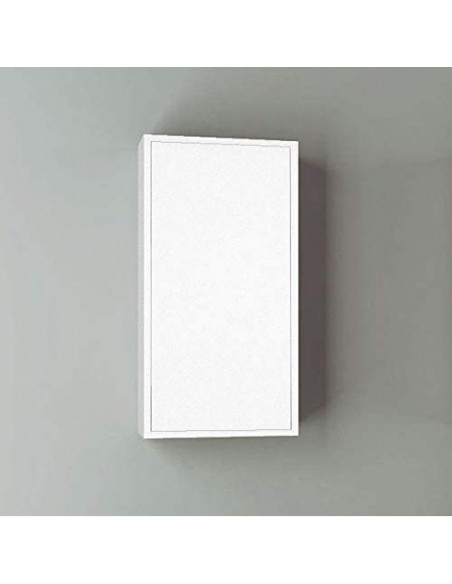 Meuble colonne pour salle de bain 35x32x130cm Blanc