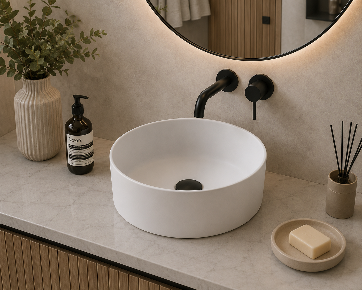 Lavabo à poser en porcelaine OSIRIS