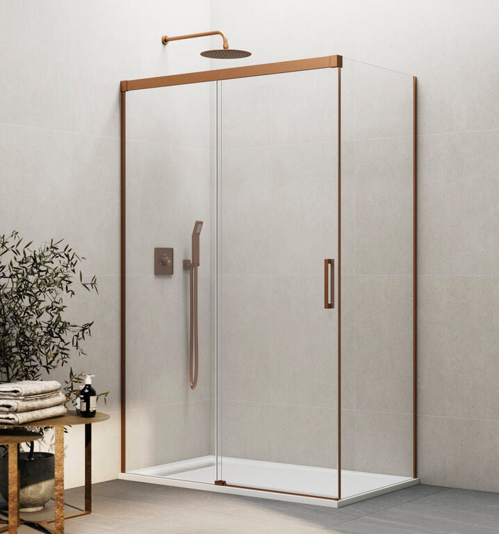 Paroi de douche d'angle avec paroi fixe BASIC