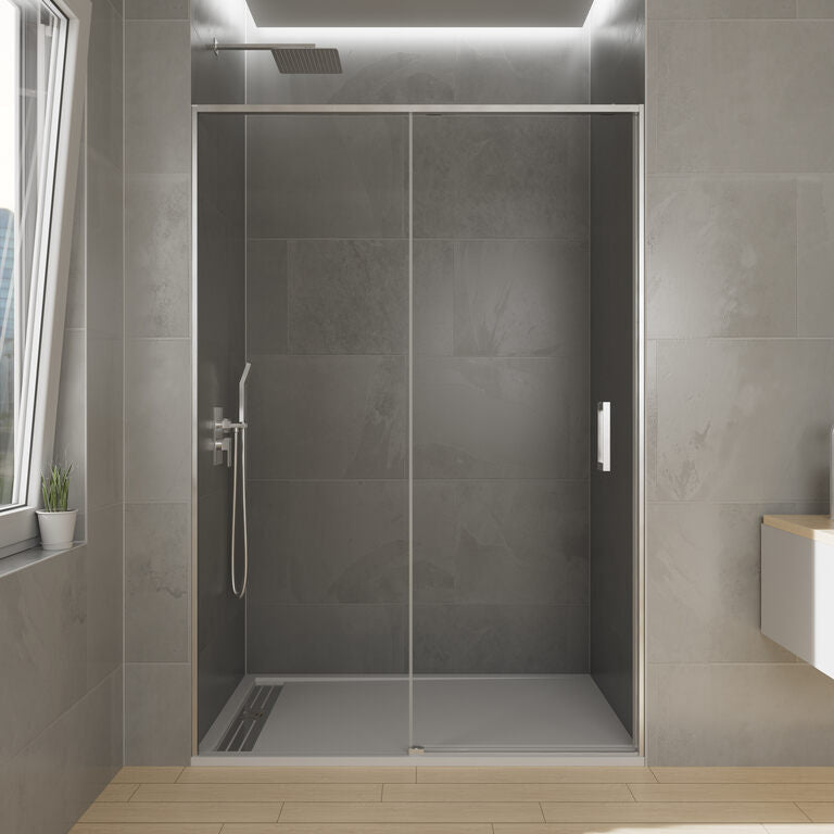 Paroi de douche frontale 1 fixe + 1 coulissant TWENTY