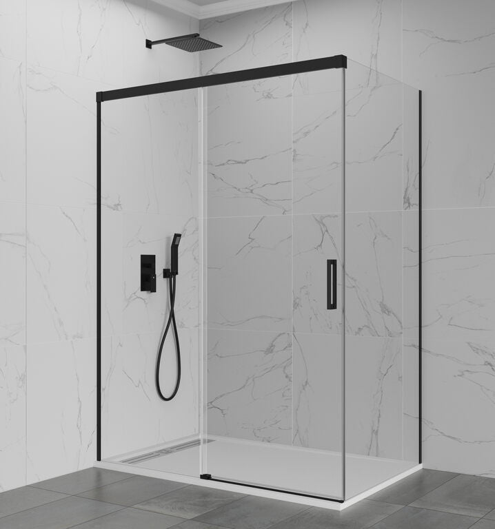 Paroi de douche d'angle avec paroi fixe BASIC